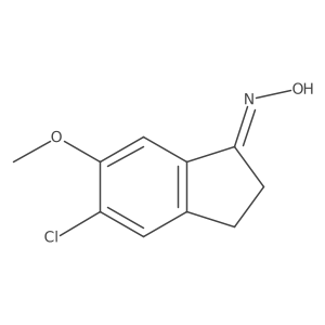 5-Chloro-6-methoxy-2,3-dihydro-1H-inden-1-one oxime Structure