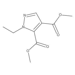 Dimethyl 1-ethyl-1H-pyrazole-4,5-dicarboxylate结构式