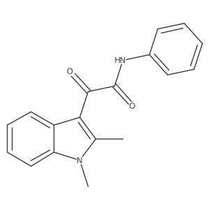 2-(1,2-dimethyl-1H-indol-3-yl)-2-oxo-N-phenylacetamide结构式