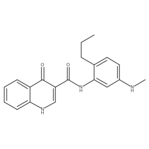 n-(5-Methylamino-2-propyl-phenyl)-4-oxo-1h-quinoline-3-carboxamide Structure