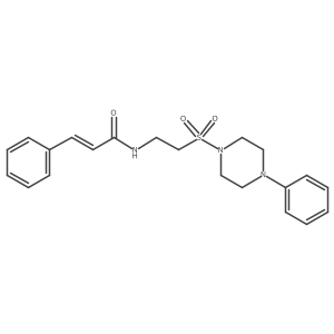 N-(2-((4-phenylpiperazin-1-yl)sulfonyl)ethyl)cinnamamide Structure