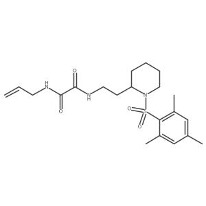 N1-allyl-N2-(2-(1-(mesitylsulfonyl)piperidin-2-yl)ethyl)oxalamide Structure