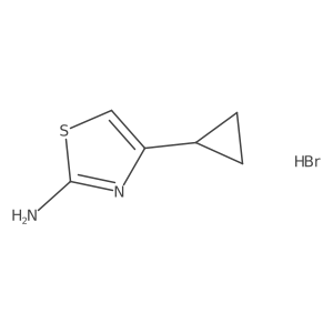 4-Cyclopropylthiazol-2-amine hydrobromide结构式