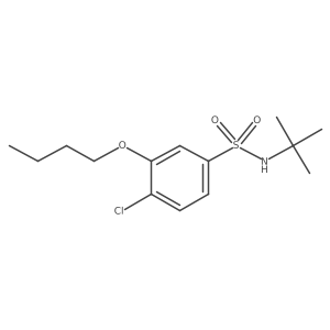 (Tert-butyl)[(3-butoxy-4-chlorophenyl)sulfonyl]amine结构式