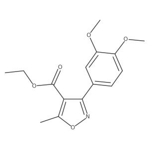 Ethyl 3-(3,4-dimethoxyphenyl)-5-methylisoxazole-4-carboxylate Structure