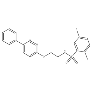2,5-difluoro-N-(2-((6-phenylpyridazin-3-yl)oxy)ethyl)benzenesulfonamide结构式