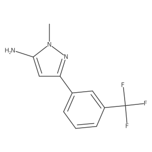 1-methyl-3-[3-(trifluoromethyl)phenyl]-1H-pyrazol-5-amine结构式