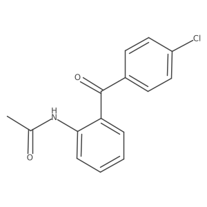 N-(2-(4-Chlorobenzoyl)phenyl)acetamide Structure