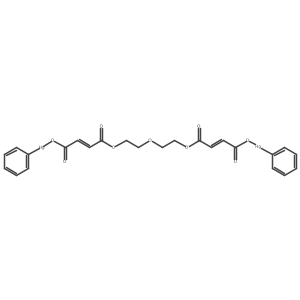 (mu-((Oxydiethylene but-2-enedioato)(2-)))diphenyldimercury Structure