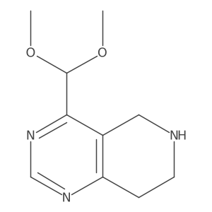 4-(Dimethoxymethyl)-5,6,7,8-tetrahydropyrido[4,3-D]pyrimidine结构式