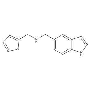 [(1H-Indol-5-yl)methyl][(thiophen-2-yl)methyl]amine Structure