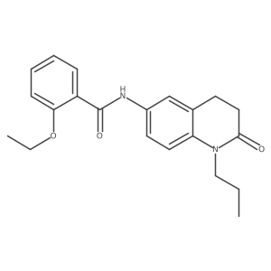 2-ethoxy-N-(2-oxo-1-propyl-1,2,3,4-tetrahydroquinolin-6-yl)benzamide结构式