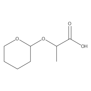 2-(((R)-Tetrahydro-2H-pyran-2-yl)oxy)propanoic acid Structure