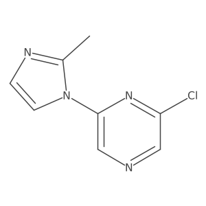 2-chloro-6-(2-methyl-1H-imidazol-1-yl)pyrazine Structure