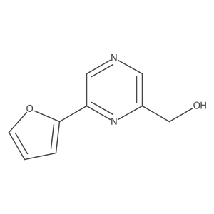 6-(2-Furanyl)-2-pyrazinemethanol Structure