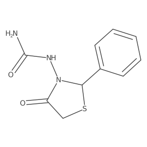 N-(4-Oxo-2-phenyl-3-thiazolidinyl)urea结构式