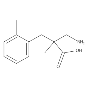3-Amino-2-methyl-2-[(2-methylphenyl)methyl]propanoicacid Structure