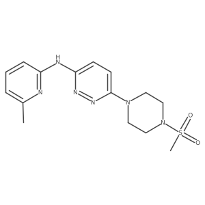 N-(6-methylpyridin-2-yl)-6-(4-(methylsulfonyl)piperazin-1-yl)pyridazin-3-amine Structure