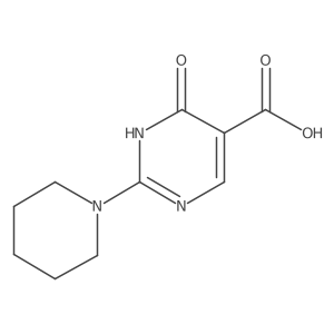 4-Hydroxy-2-(piperidin-1-yl)pyrimidine-5-carboxylic acid Structure