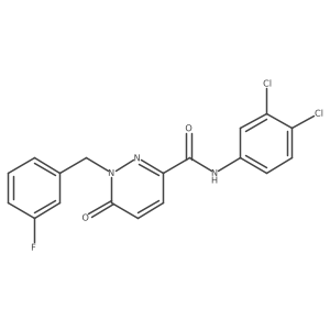 N-(3,4-dichlorophenyl)-1-(3-fluorobenzyl)-6-oxo-1,6-dihydropyridazine-3-carboxamide Structure