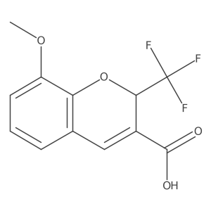 8-Methoxy-2-(trifluoromethyl)-2H-chromene-3-carboxylic acid Structure
