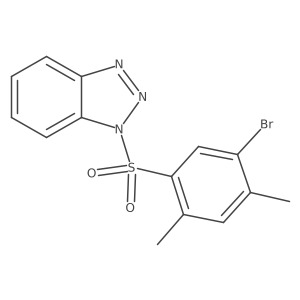 1-[(5-bromo-2,4-dimethylphenyl)sulfonyl]-1H-benzotriazole结构式