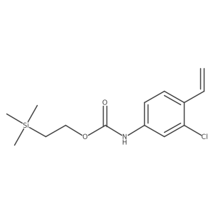 (3-Chloro-4-vinyl-phenyl)-carbamic acid 2-trimethylsilanyl-ethyl ester Structure