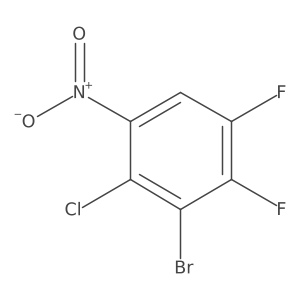 3-Bromo-2-chloro-4,5-difluoronitrobenzene结构式
