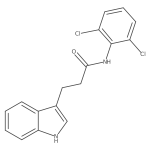 N-(2,6-Dichlorophenyl)-1H-indole-3-propanamide结构式
