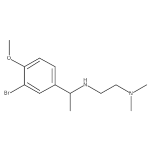 N2-[1-(3-Bromo-4-methoxyphenyl)ethyl]-N1,N1-dimethyl-1,2-ethanediamine结构式