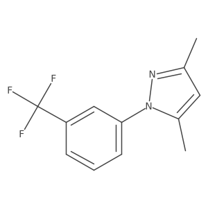 3,5-Dimethyl-1-(3-(trifluoromethyl)phenyl)-1H-pyrazole结构式