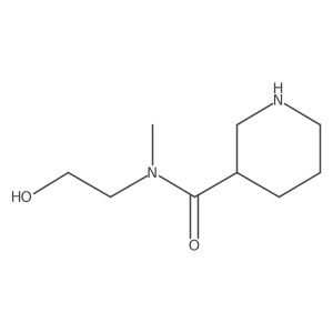 N-(2-hydroxyethyl)-N-methylpiperidine-3-carboxamide Structure