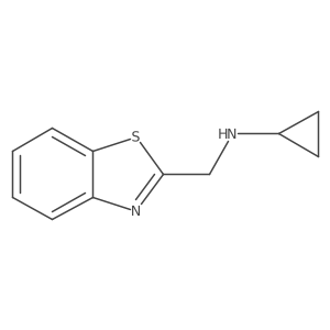 N-[(1,3-benzothiazol-2-yl)methyl]cyclopropanamine Structure