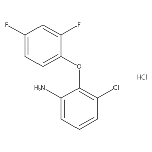 3-Chloro-2-(2,4-difluorophenoxy)aniline hydrochloride Structure