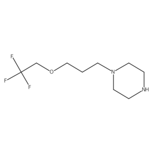 1-[3-(2,2,2-Trifluoroethoxy)propyl]piperazine Structure