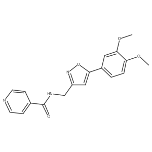 N-((5-(3,4-dimethoxyphenyl)isoxazol-3-yl)methyl)isonicotinamide Structure