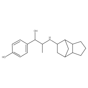4-[1-Hydroxy-2-(8-tricyclo[5.2.1.02,6]decanylamino)propyl]phenol Structure