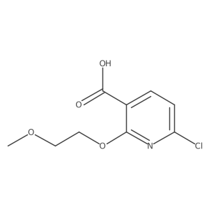 6-Chloro-2-(2-methoxyethoxy)-3-pyridinecarboxylic acid Structure