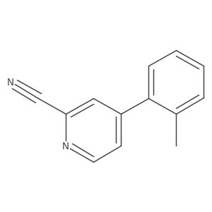 4-(2-Methylphenyl)pyridine-2-carbonitrile Structure