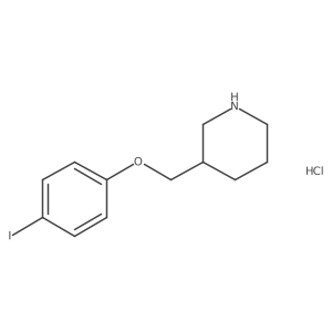 3-[(4-Iodophenoxy)methyl]piperidine hydrochloride结构式