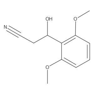 3-(2,6-Dimethoxyphenyl)-3-hydroxypropanenitrile结构式