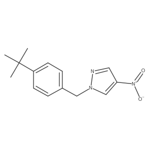1-[(4-tert-Butylphenyl)methyl]-4-nitro-1H-pyrazole Structure