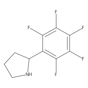 (R)-2-(Perfluorophenyl)pyrrolidine结构式