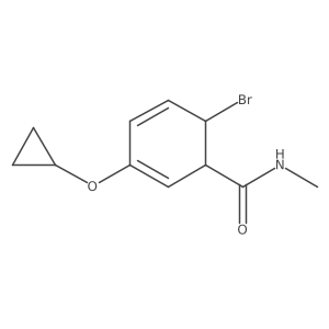 6-Bromo-3-cyclopropoxy-N-methylcyclohexa-2,4-dienecarboxamide Structure