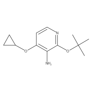 2-Tert-butoxy-4-cyclopropoxypyridin-3-amine结构式
