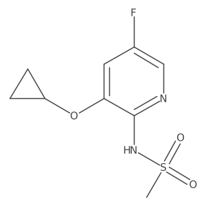 N-(3-Cyclopropoxy-5-fluoropyridin-2-YL)methanesulfonamide Structure