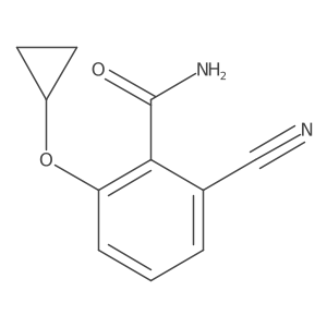 2-Cyano-6-cyclopropoxybenzamide结构式