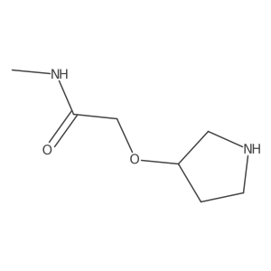 N-methyl-2-(pyrrolidin-3-yloxy)acetamide结构式