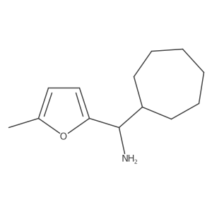 Cycloheptyl(5-methylfuran-2-yl)methanamine结构式
