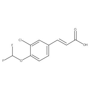 3-[3-Chloro-4-(difluoromethoxy)phenyl]prop-2-enoic acid结构式